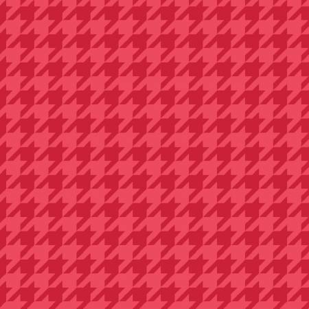 FQ Red Tonal Houndstooth