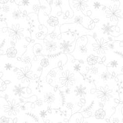 Swirl Floral White