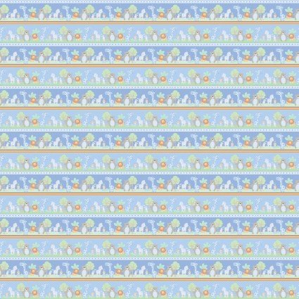 Little Peepers Animal Stripes Blue - F9719-11