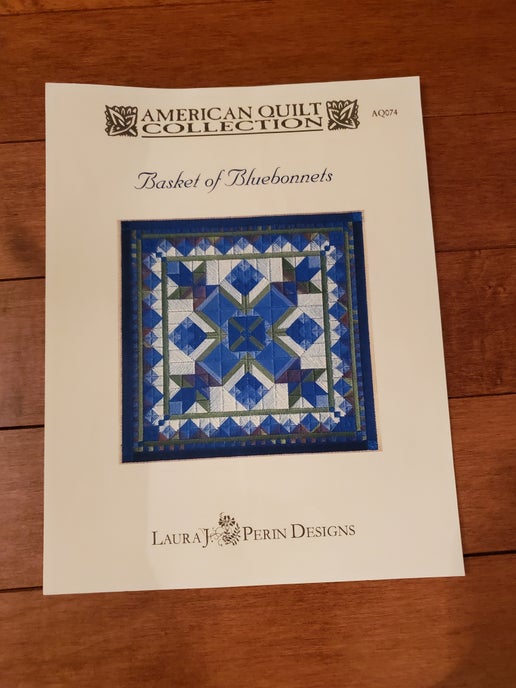 Laura J Perin Designs - Basket of Bluebonnets