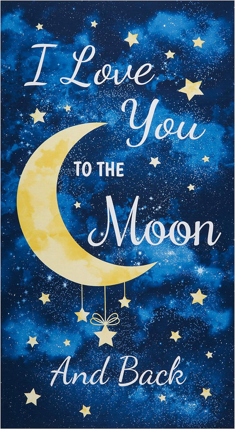I love You To The Moon & Back 24" Panel - C8346-NAV