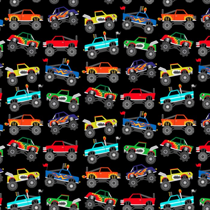 Monster Mash Monster Trucks Black