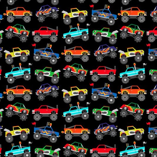 Monster Mash Monster Trucks Black