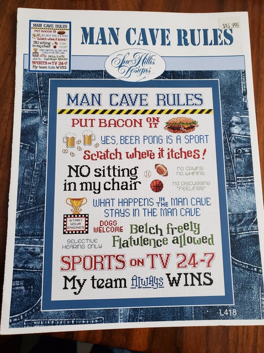 Sue Hillis Designs - Man Cave Rules