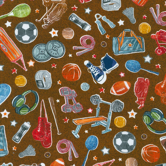 Man Cave Sports Brown