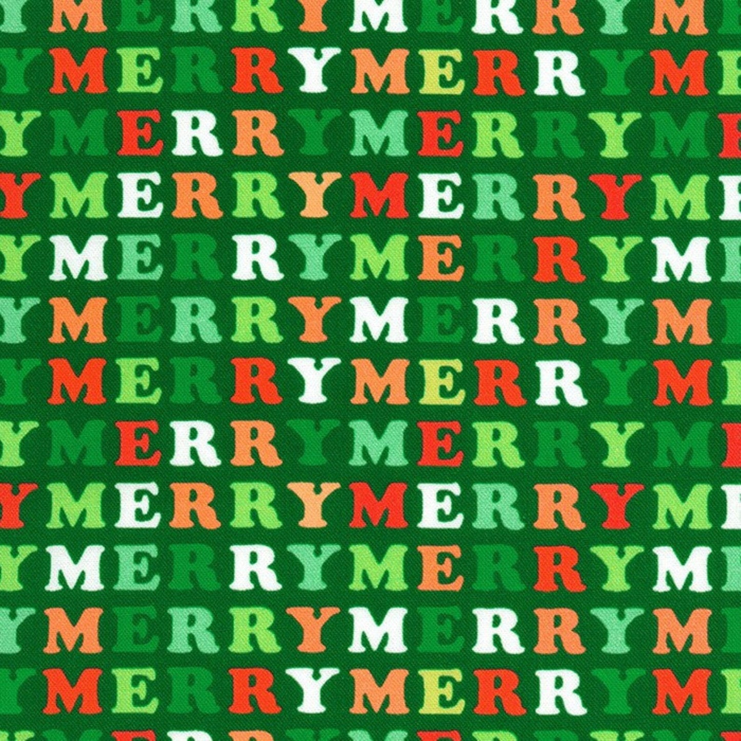 Merry Cheer Words Green