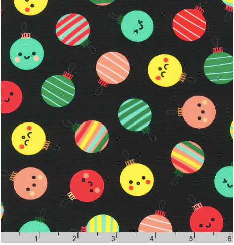 Merry Cheer Ornaments Black