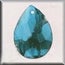 Mill Hill Glass Treasures - Marble Teardrop Sapphire (12002)