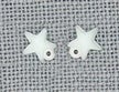 Mill Hill Glass Treasures - Very Small Domed Star Matte Aqua (12045)