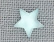 Mill Hill Glass Treasures - Large Domed Star Matte Aqua (12048)
