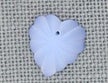 Mill Hill Glass Treasures - Frosted Starburst Heart Matte Sapphire (12071)