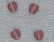 Mill Hill Glass Treasures - Small Channeled Heart Matte Amethyst (12085)