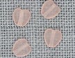 Mill Hill Glass Treasures - Small Channeled Heart Matte Rosaline (12086)