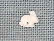 Mill Hill Glass Treasures - Sitting Bunny Matte Crystal (12135)