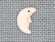 Mill Hill Glass Treasures - Crescent Moon Matte Crystal (12139)