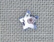 Mill Hill Glass Treasures - Medium Star Light Sapphire Bright (12170)