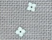 Mill Hill Glass Treasures - 4 Petal Flower Matte Aqua (12187)