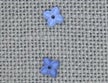 Mill Hill Glass Treasures - 4 Petal Flower Matte Sapphire (12189)