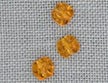 Mill Hill Glass Treasures - Flat Baroque Bead Topaz (12253)