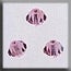 Mill Hill Crystal Treasures - 13031 Rondele - Light Rose