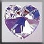 Mill Hill Crystal Treasures - 13045 Med Heart - Crystal