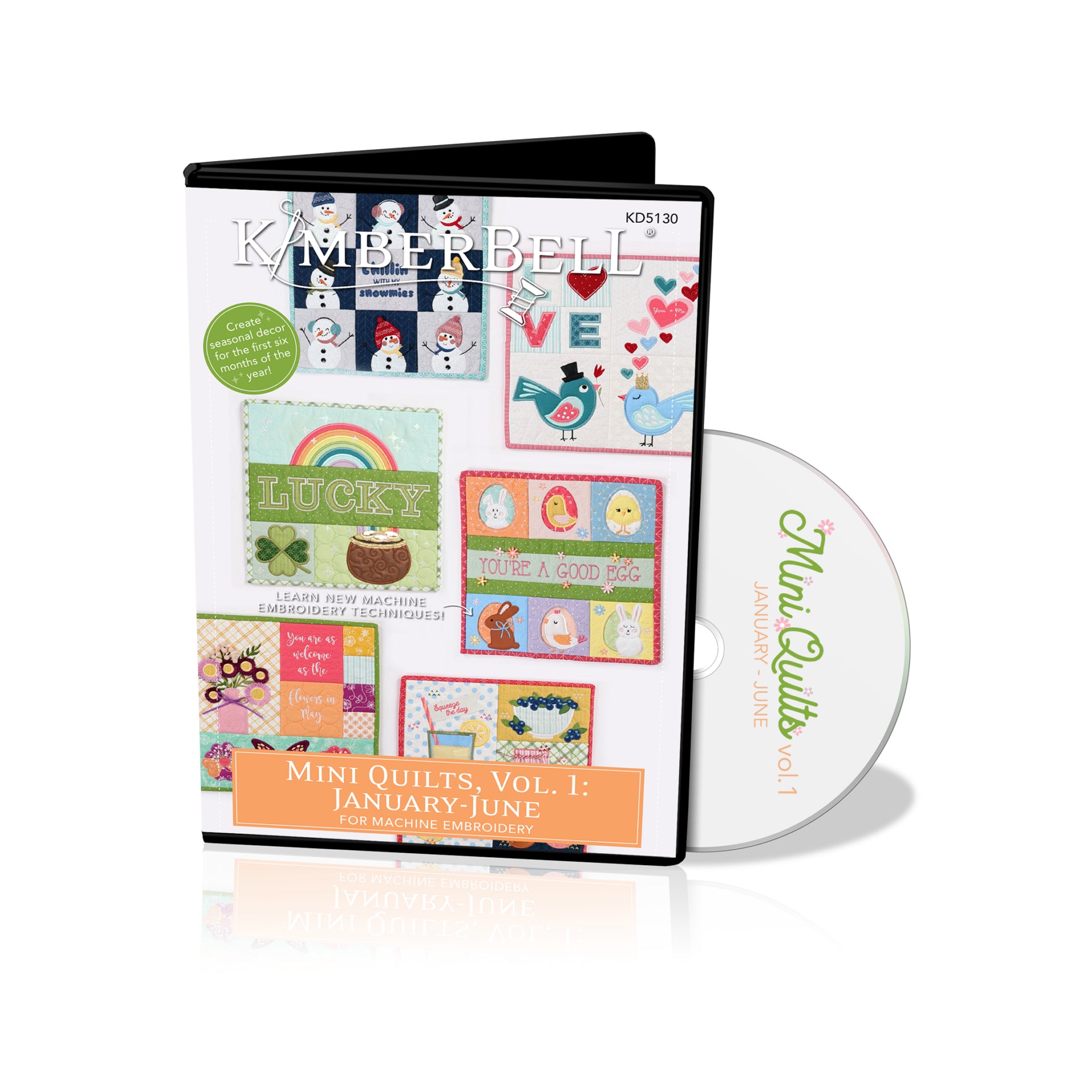 Kimberbell Mini Quilts (Jan-Jun) - Embroidery CD