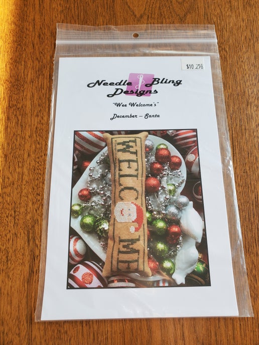 Needle Bling Designs - Wee Welcome's December Santa