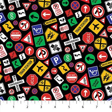Traffic Signs Black Multi