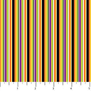 Gnomes Night Out Stripe White Multi