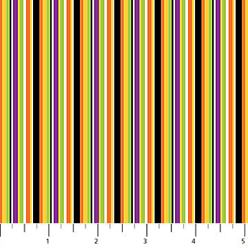 Gnomes Night Out Stripe White Multi