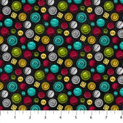 Sewing is my Happy Place Black/Multi