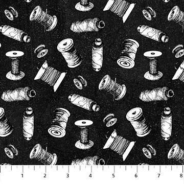 Sewing is my Happy Place Black/White