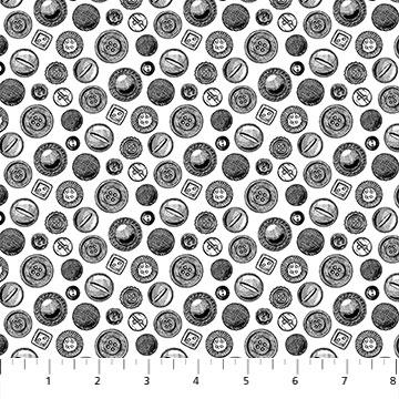 Sewing is my Happy Place White/Black