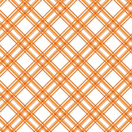 Orange Diagonal Plaid - MAS8244-O
