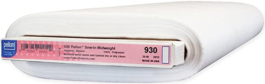 Pellon Sew-in Midweight Interface White