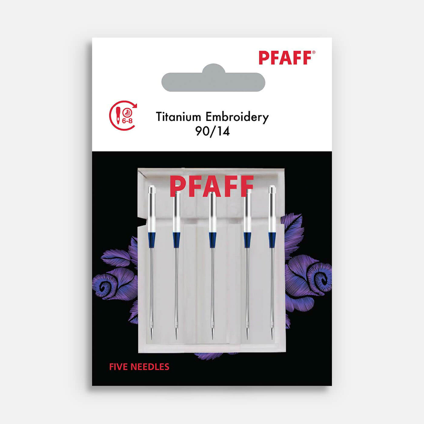PFAFF Titanium Embroidery Needles 90/14 (5pk)
