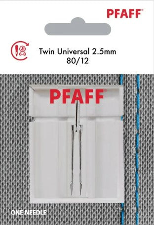 PFAFF Twin Universal 80/12 (2.5mm) Needles (1pk)