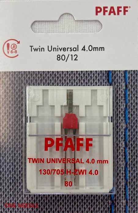 PFAFF Twin Universal 80/12 (4.0mm) Needles (1pk)