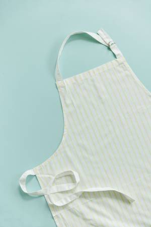 Pinstripe Apron Blank Yellow