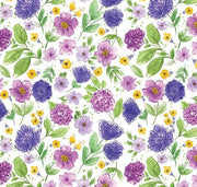Plum Petals Floral Cloud