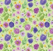 Plum Petals Floral Fern