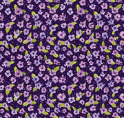 FQ Plum Petals Small Flowers Purple