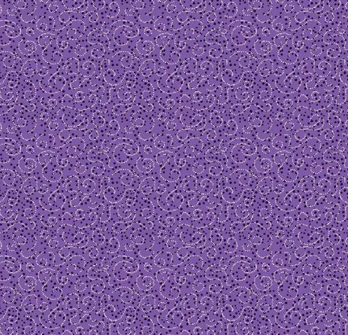 FQ Plum Petals Swirls Violet