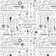 Dear Stella Quiet Riot Sweary Stitching White