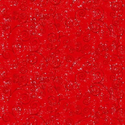 FQ Welcome Winter Swirling Snow Red - 9702-88