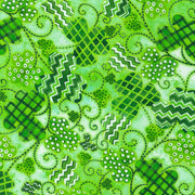 Lucky Day Clover Green Swirls