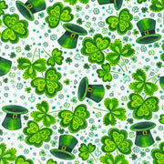 Lucky Day Clover Green Hats White
