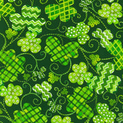 Lucky Day Emerald Green Clovers