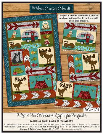 S'More Fun Outdoors Applique Quilt & Projects  WCCBOM101