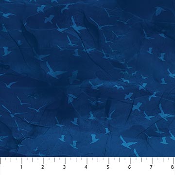 Sail Away Birds Indigo